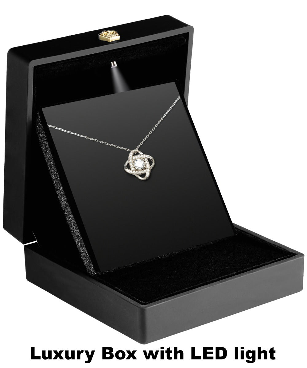 Customized To My Granddaughter Love Knot Necklace Never Forget That I Love You Necklace For Granddaughter From Grandpa - KDadorn