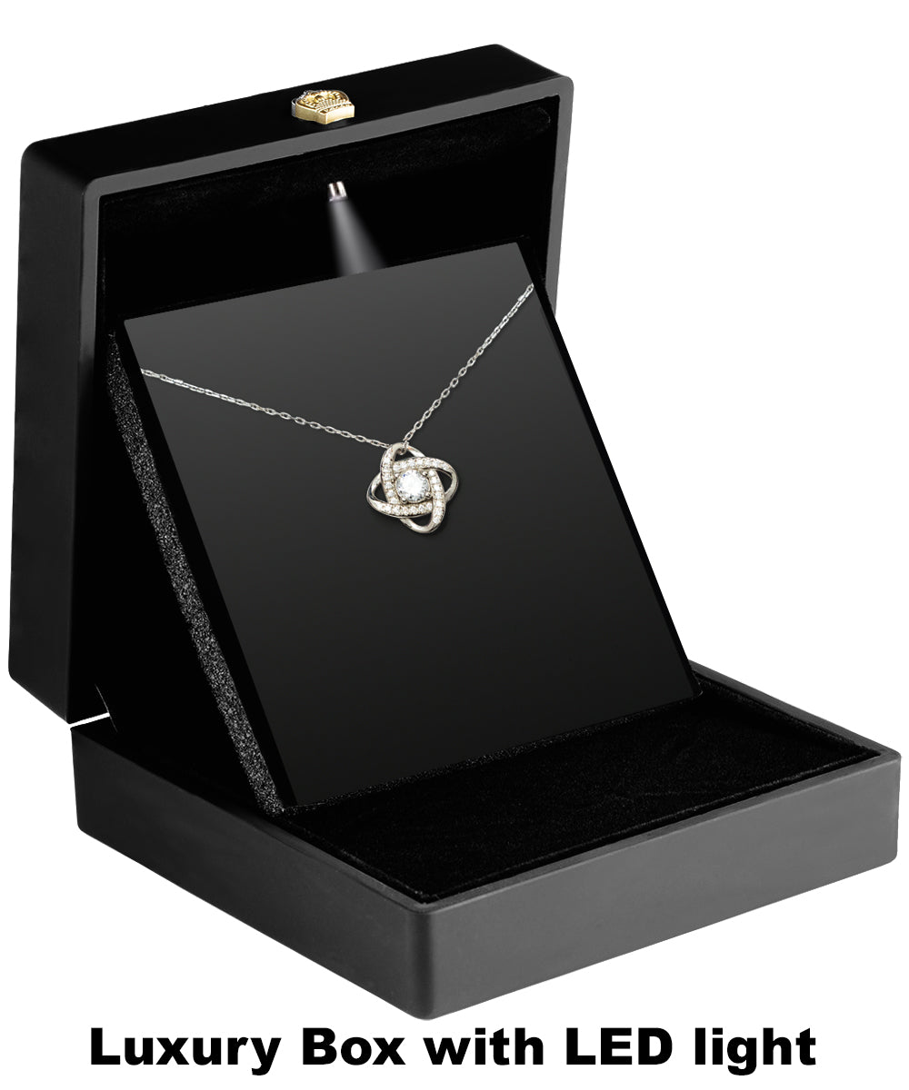 Customized To My Granddaughter Love Knot Necklace Never Forget That I Love You Grandchild Necklace For Granddaughter - KDadorn