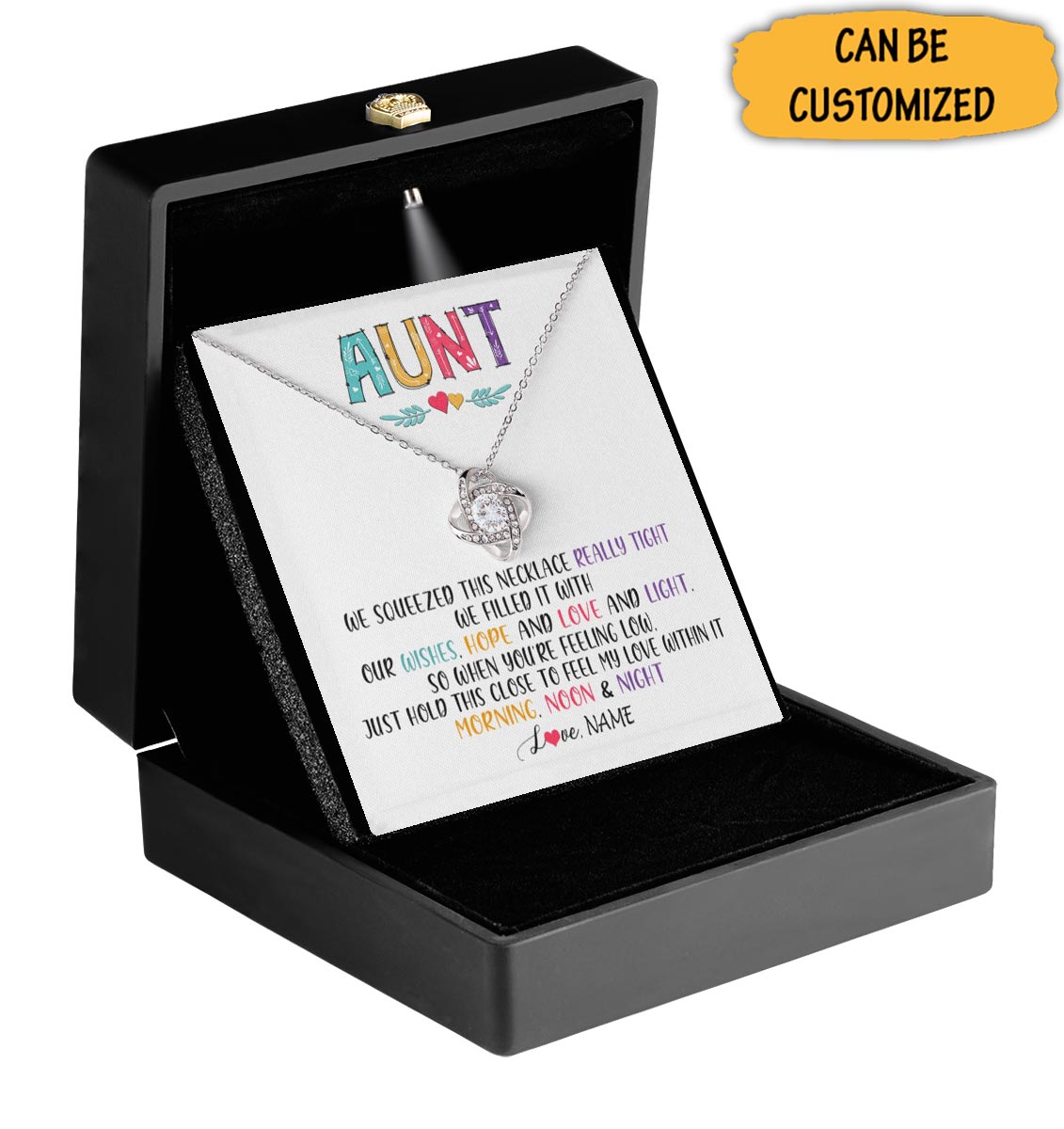 Personalized To My Amazing Mom Necklace From Daughter Love Knot Necklace Best Christmas Gifts For Mom - KDadorn