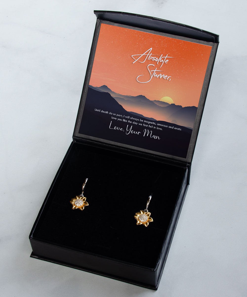 To Absolute Stunner Love You Like The Day We First Fell In Love Sunflower Earrings