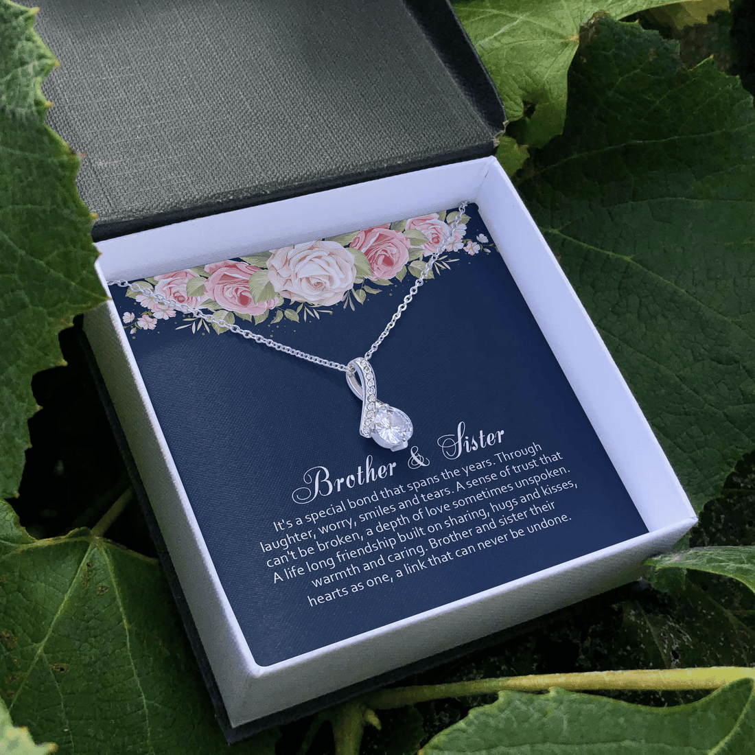Brother Gift For Sister It's A Special Bond Alluring Beauty Necklace