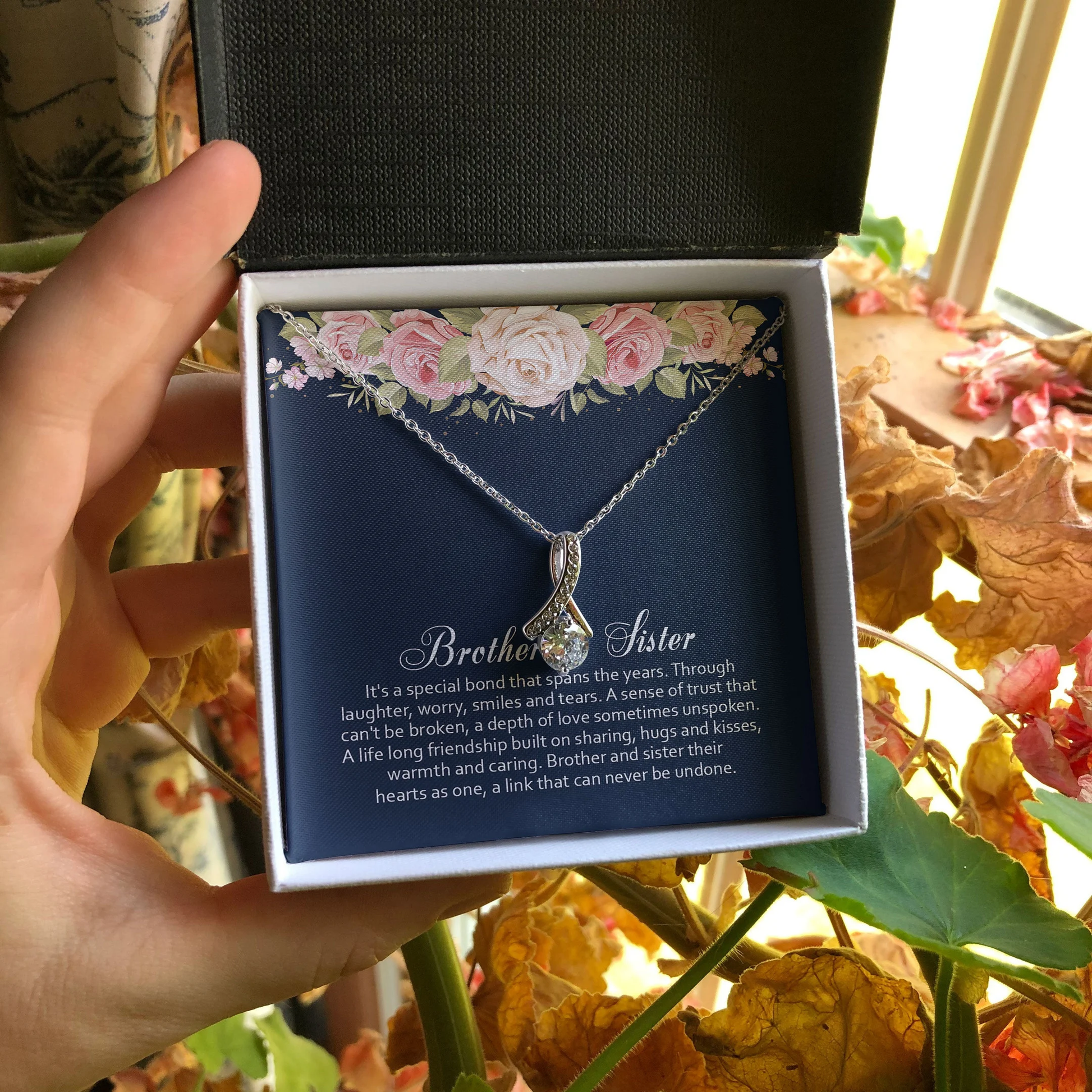 Brother Gift For Sister It's A Special Bond Alluring Beauty Necklace
