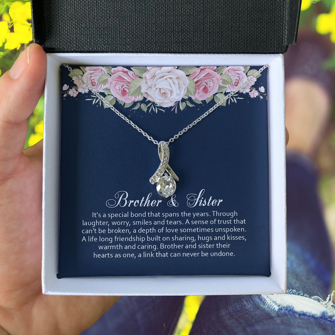 Brother Gift For Sister It's A Special Bond Alluring Beauty Necklace