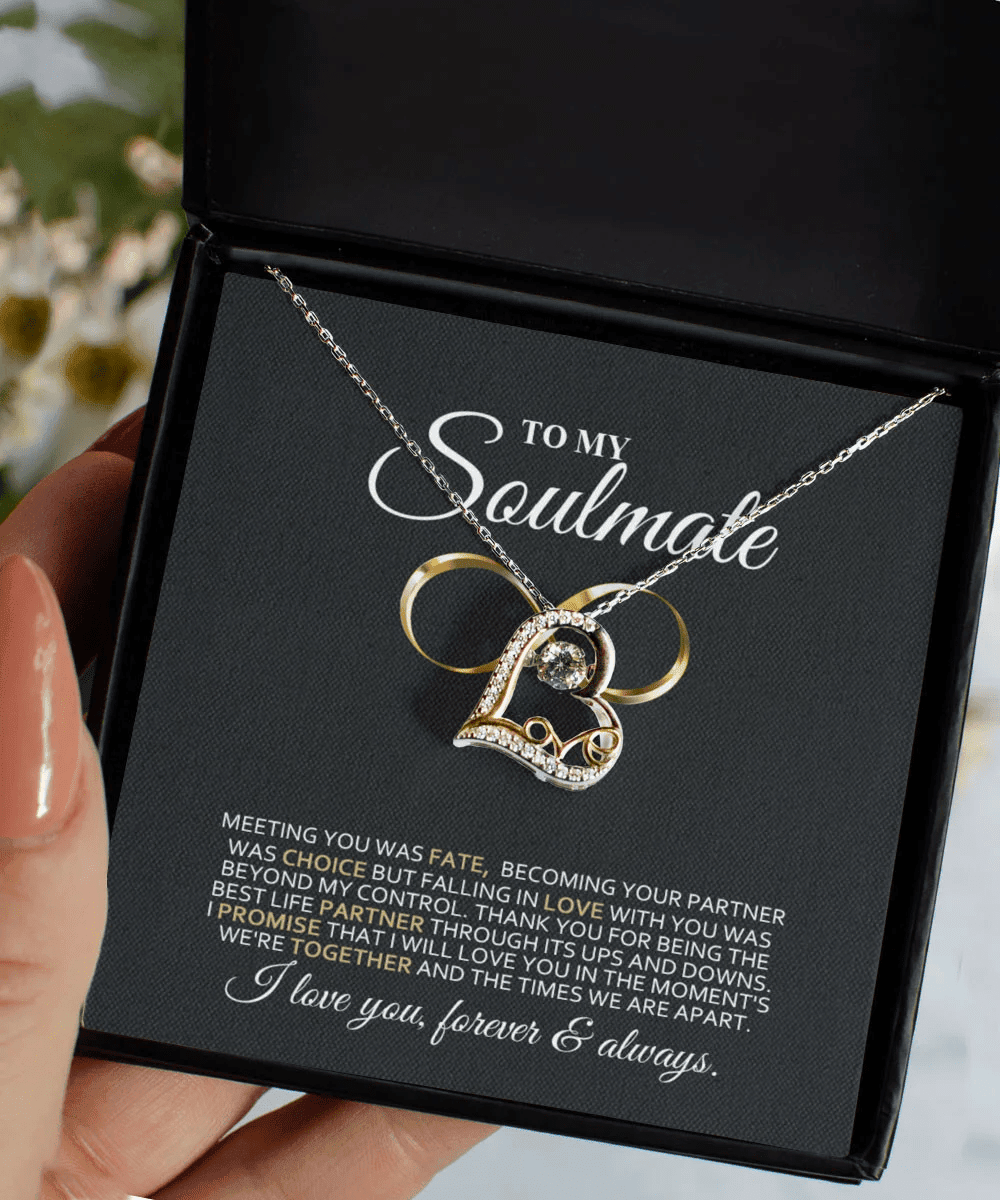 Soulmate Necklace My Choice Love You Forever And Always Gift For Her Love Dancing Necklace Toptrendygear