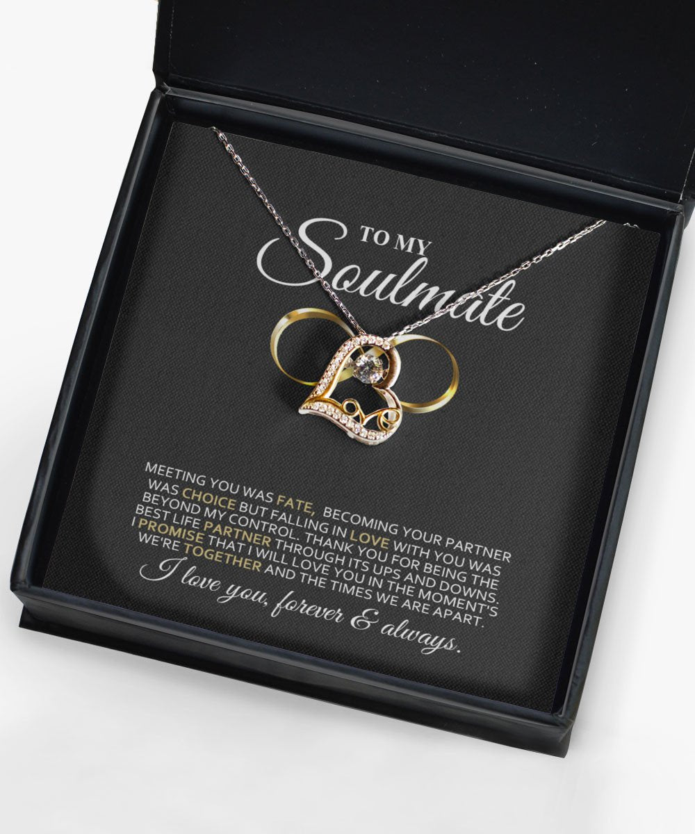 Soulmate Necklace My Choice Love You Forever And Always Gift For Her Love Dancing Necklace Toptrendygear