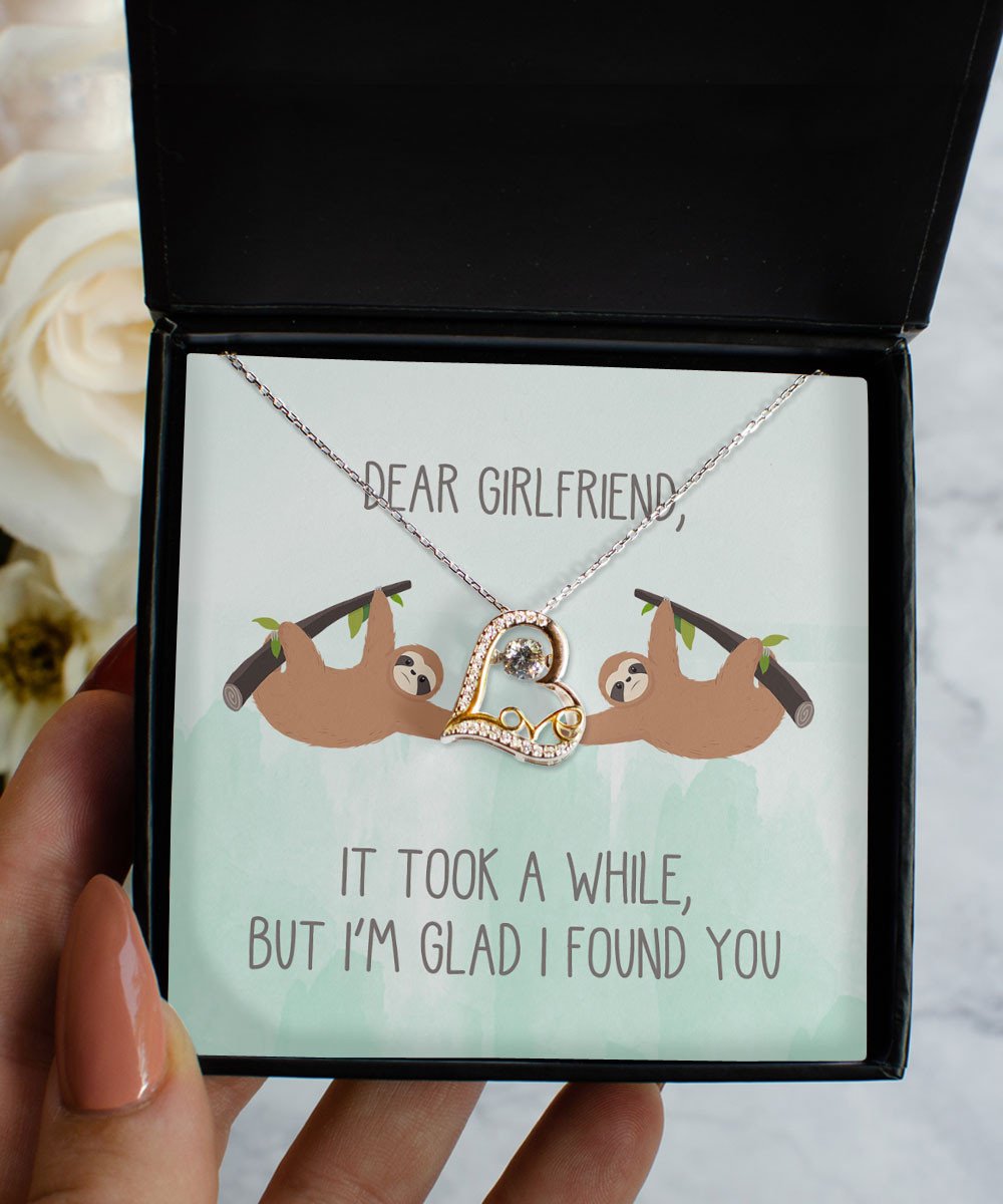 Necklaces For Your Girlfriend It Took A While But I Am Glad I Found You Cute Gifts For Girlfriend Love Dancing Necklace Toptrendygear