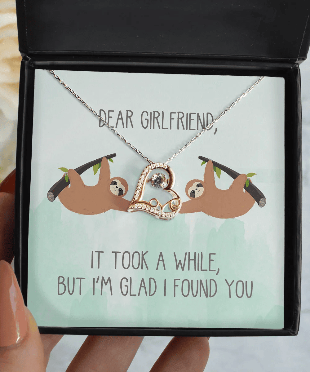 Necklaces For Your Girlfriend It Took A While But I Am Glad I Found You Cute Gifts For Girlfriend Love Dancing Necklace Toptrendygear