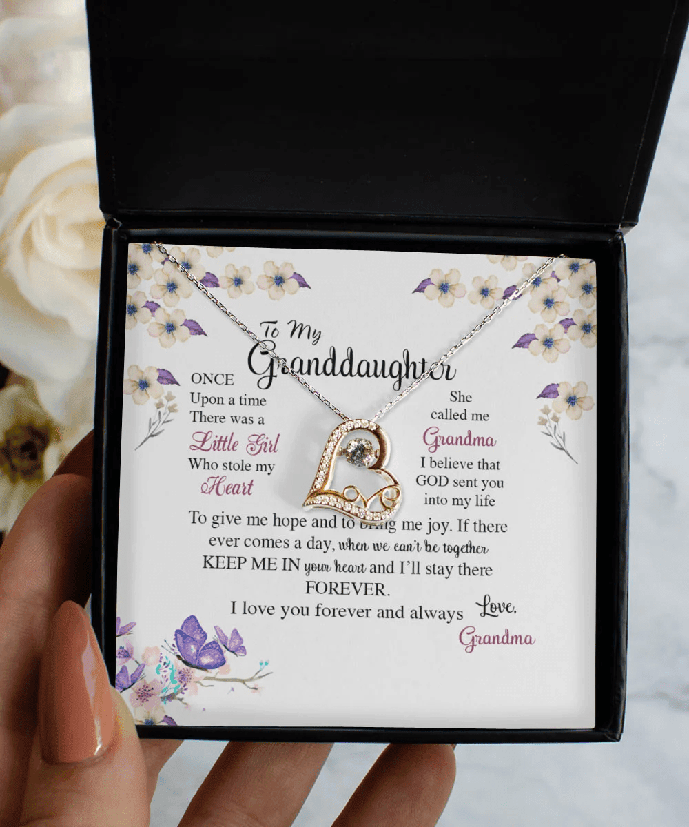Granddaughter Necklace I Believe That God Sent You Into My Life Gift For Granddaughter From Grandma Love Dancing Necklace Toptrendygear