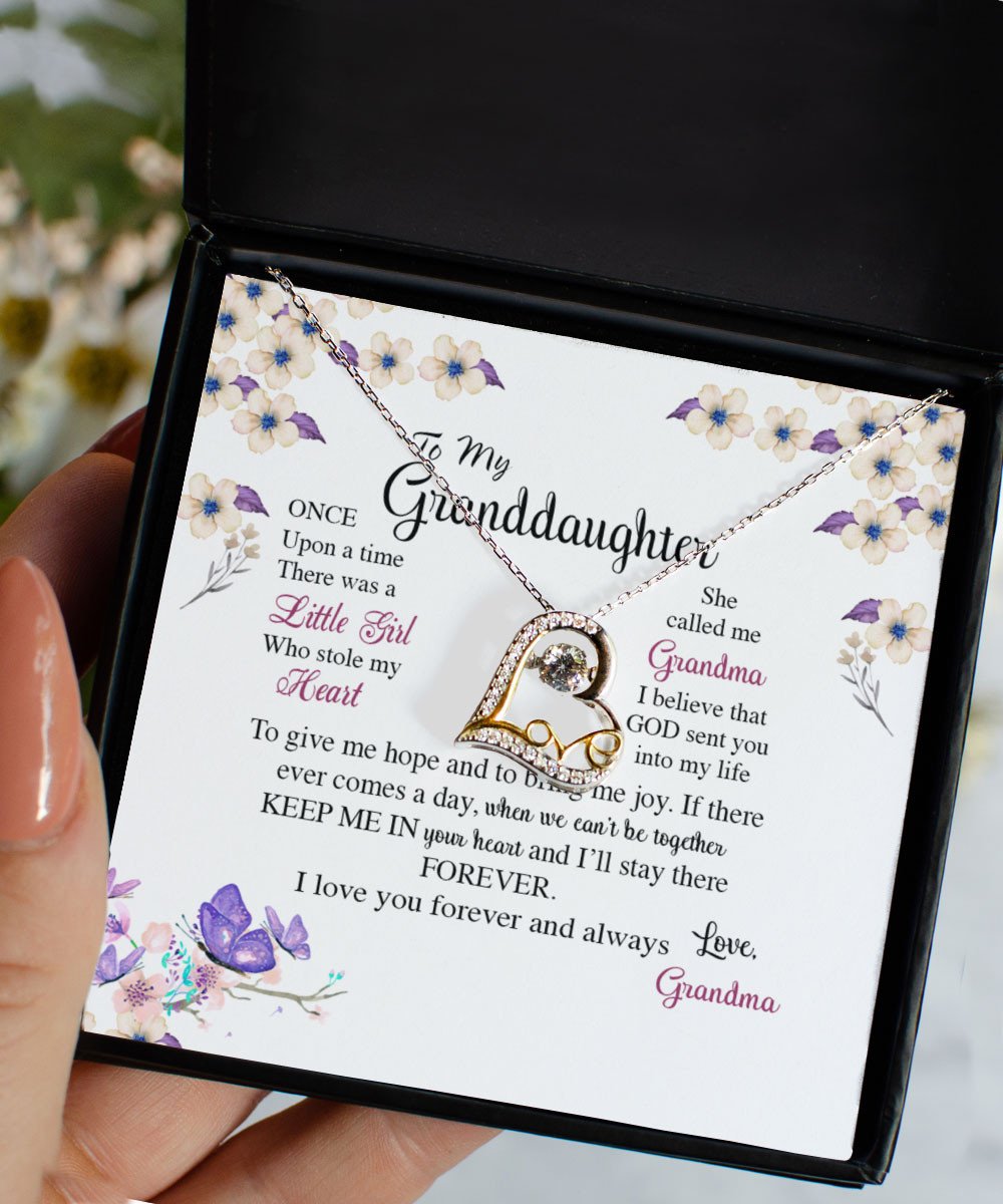 Granddaughter Necklace I Believe That God Sent You Into My Life Gift For Granddaughter From Grandma Love Dancing Necklace Toptrendygear