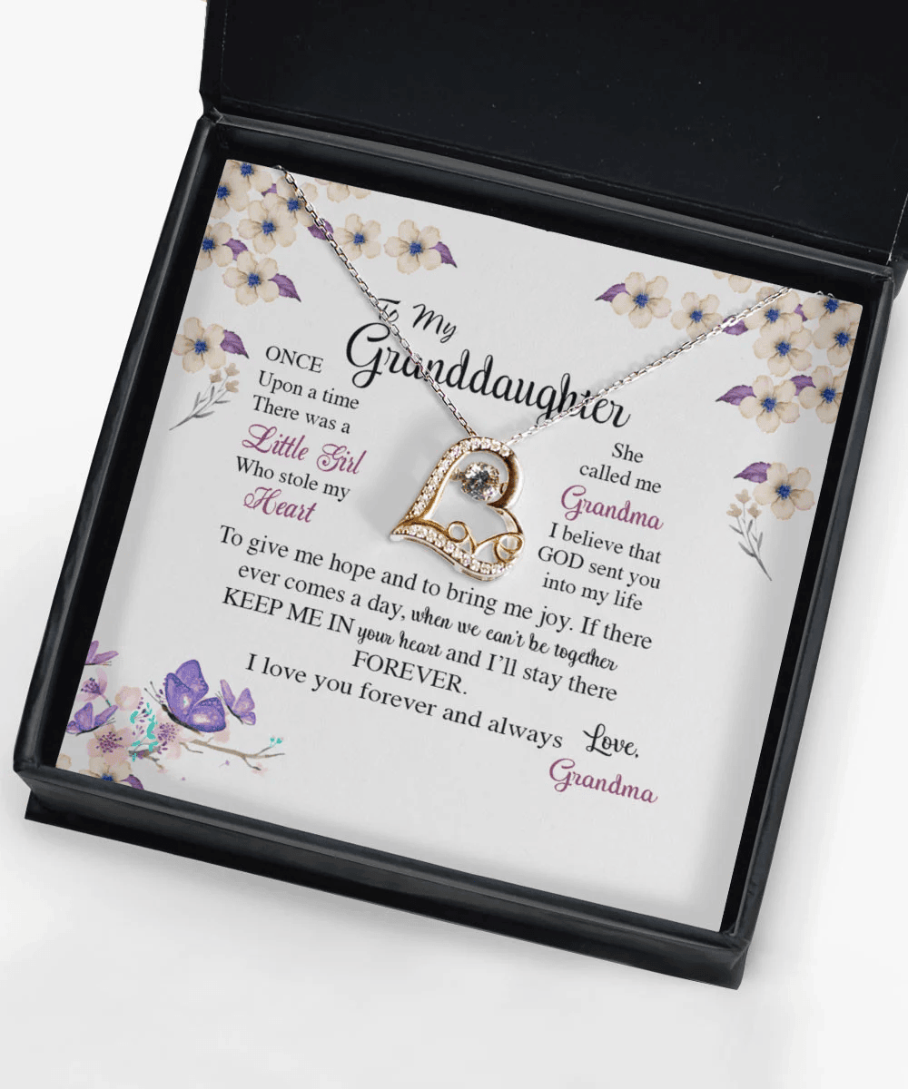 Granddaughter Necklace I Believe That God Sent You Into My Life Gift For Granddaughter From Grandma Love Dancing Necklace Toptrendygear