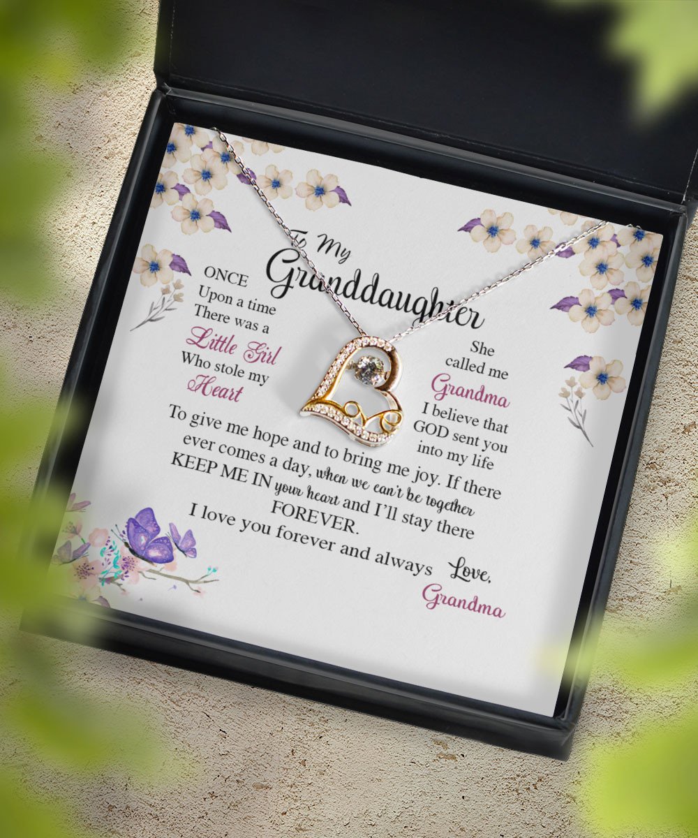 Granddaughter Necklace I Believe That God Sent You Into My Life Gift For Granddaughter From Grandma Love Dancing Necklace Toptrendygear