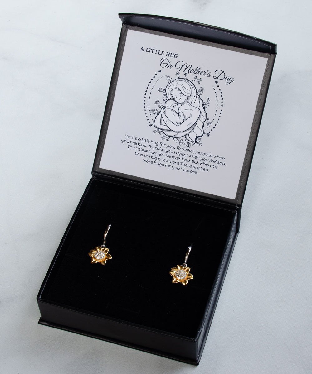 To Make You Smile When You Feel Blue Sunflower Earrings Gift For Mom Toptrendygear