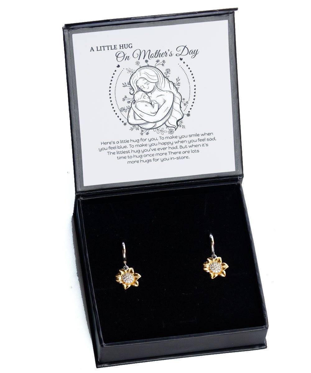 To Make You Smile When You Feel Blue Sunflower Earrings Gift For Mom Toptrendygear