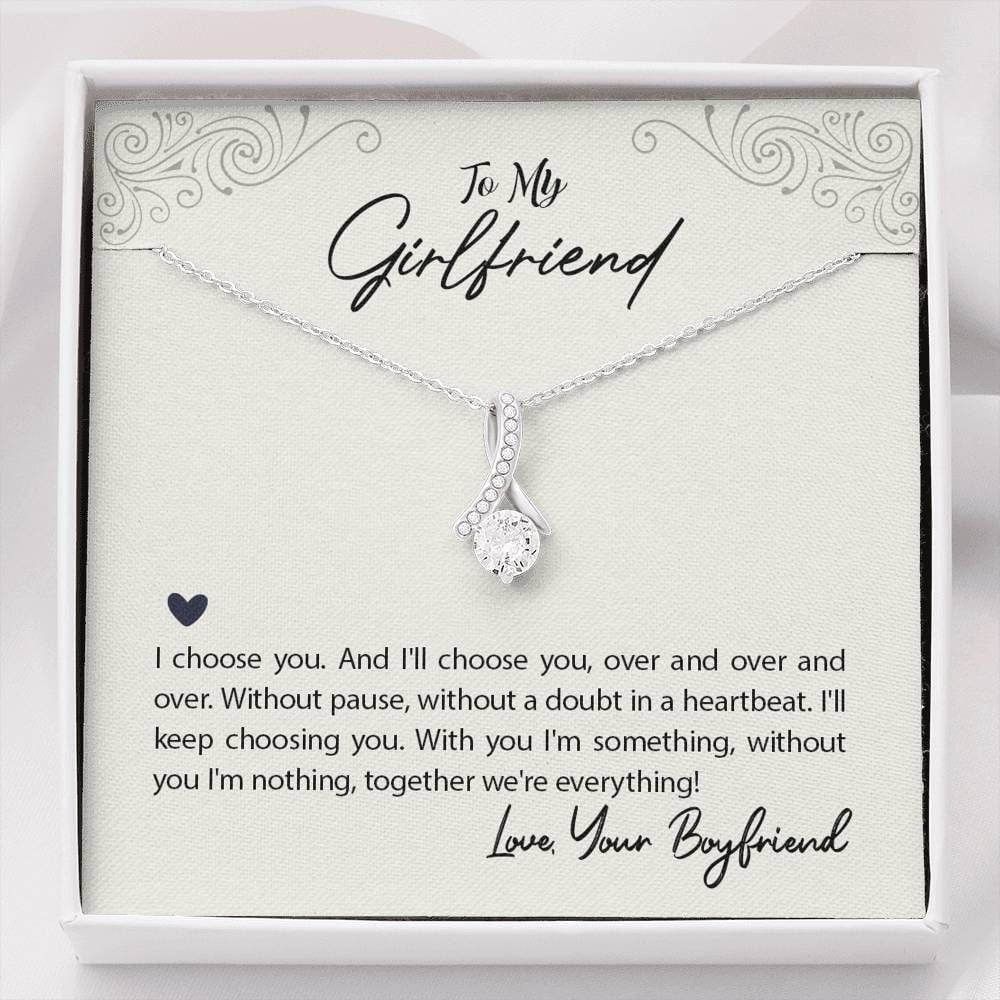 Without You I'm Nothing Alluring Beauty Necklace Gift For Her Toptrendygear