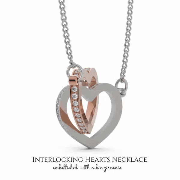 The Special Women Whose Raised Him Interlocking Heart Necklace Gift For Mom Toptrendygear