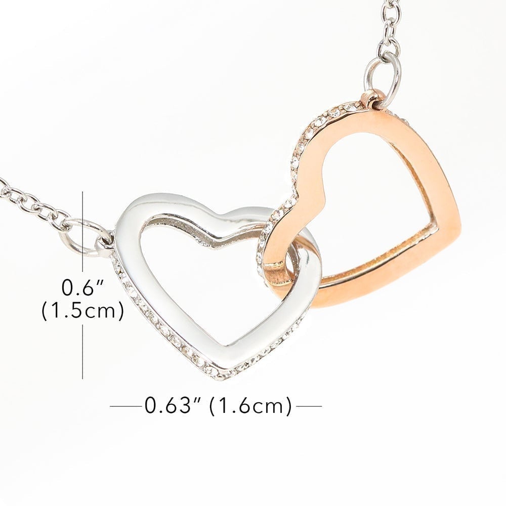 The Special Women Whose Raised Him Interlocking Heart Necklace Gift For Mom Toptrendygear
