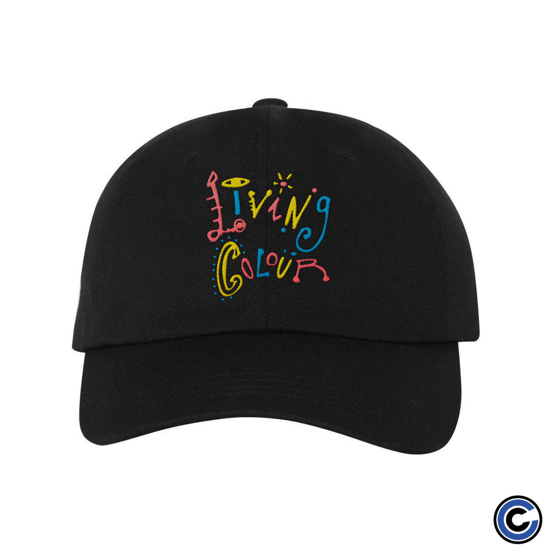 Living Colour "Tri Color Stacked" Black Hat