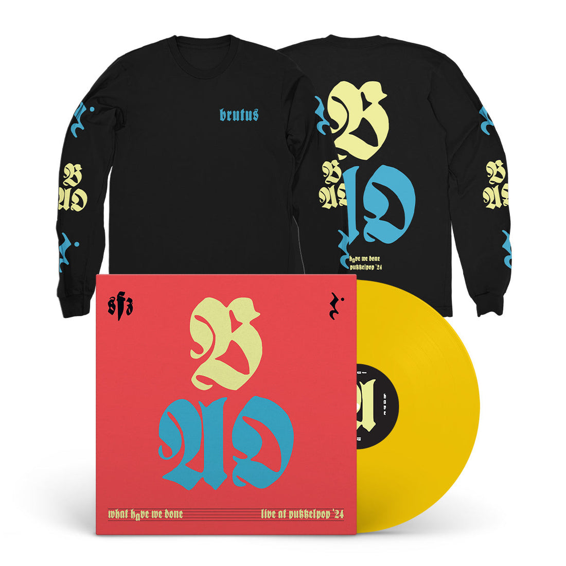 BRUTUS & THE ATOMIC ORCHESTRA "What Have We Done (Live At Pukkelpop)" 10" + Longsleeve Bundle