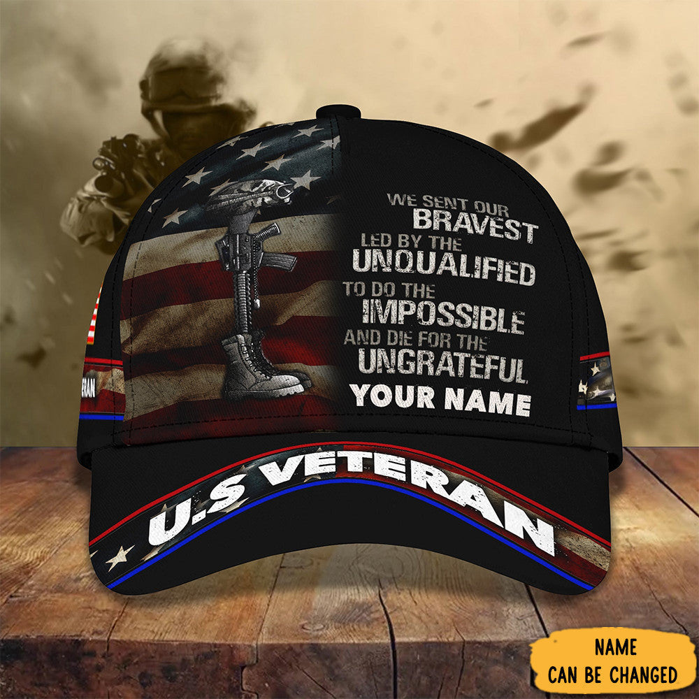 Custom We Sent Our Bravest Veteran Hat Gift Ideas For Vets On Veterans Day