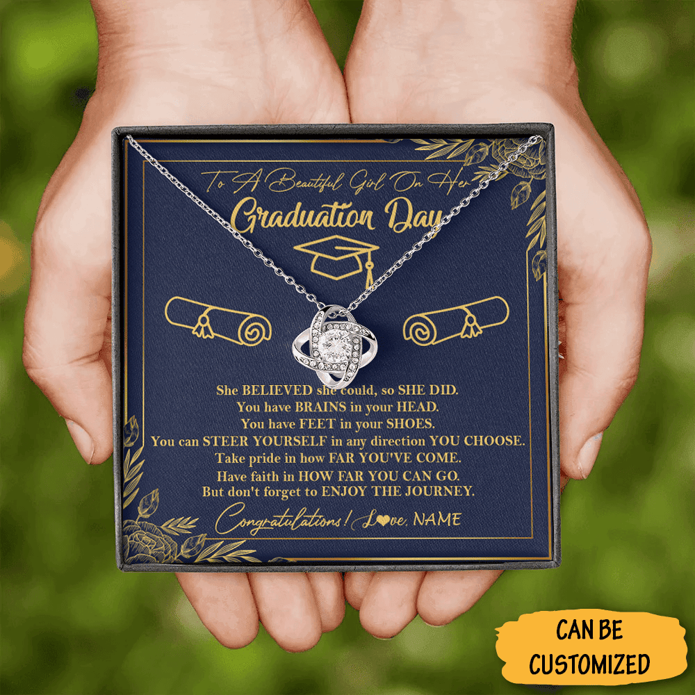 Personalized To A Beautiful Girl On Her Graduation Day Necklace For Her Best Jewelry For Graduation Gift