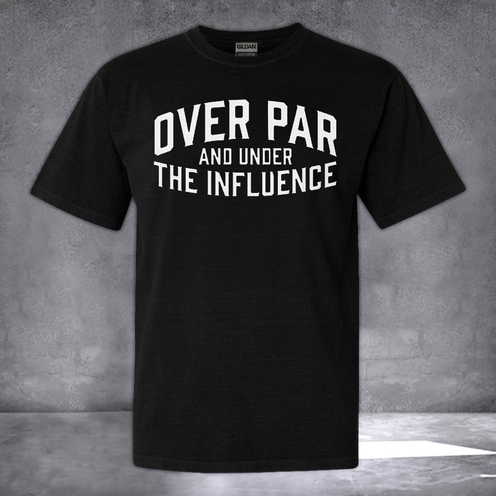 Over Par And Under The Influence Hat Leather Patch Funny Golf Hat Gifts For Golf Lovers