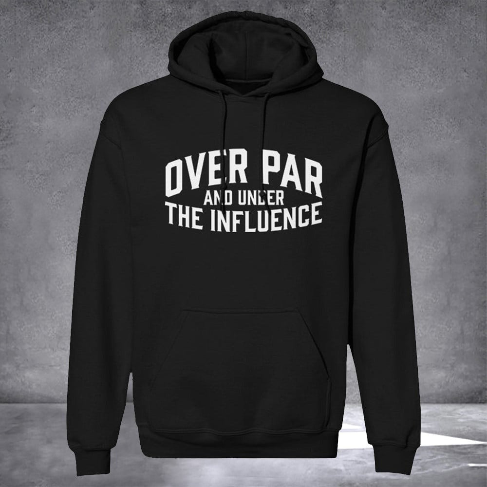 Over Par And Under The Influence Hat Leather Patch Funny Golf Hat Gifts For Golf Lovers