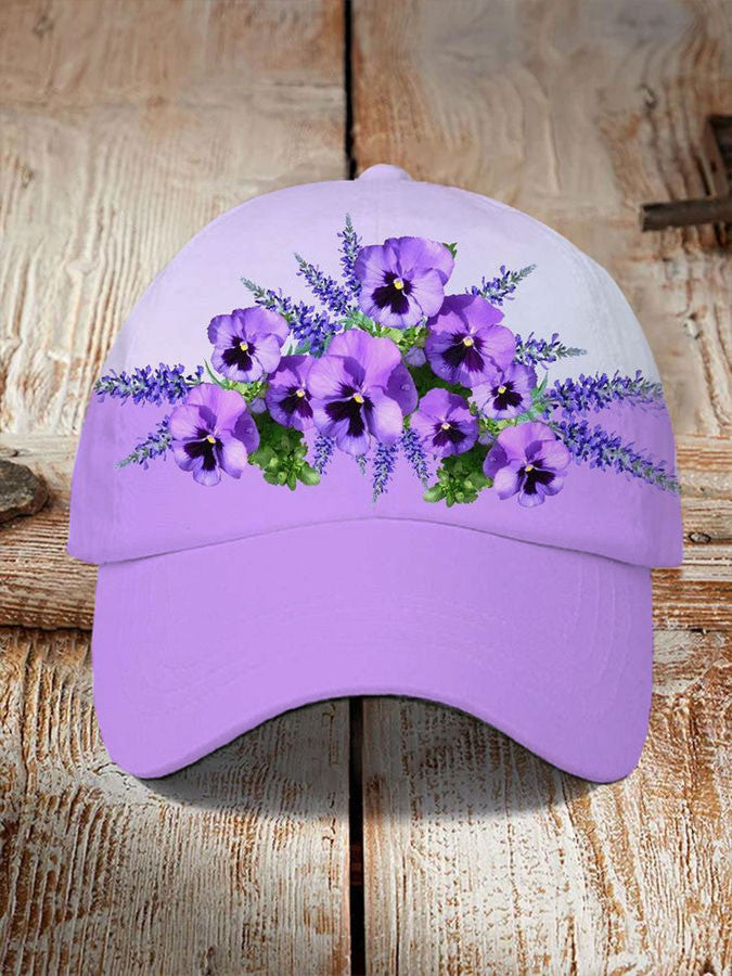Purple Poppy Hat Womens Patriotic Hat Mother's Day Gifts For Mom Wife