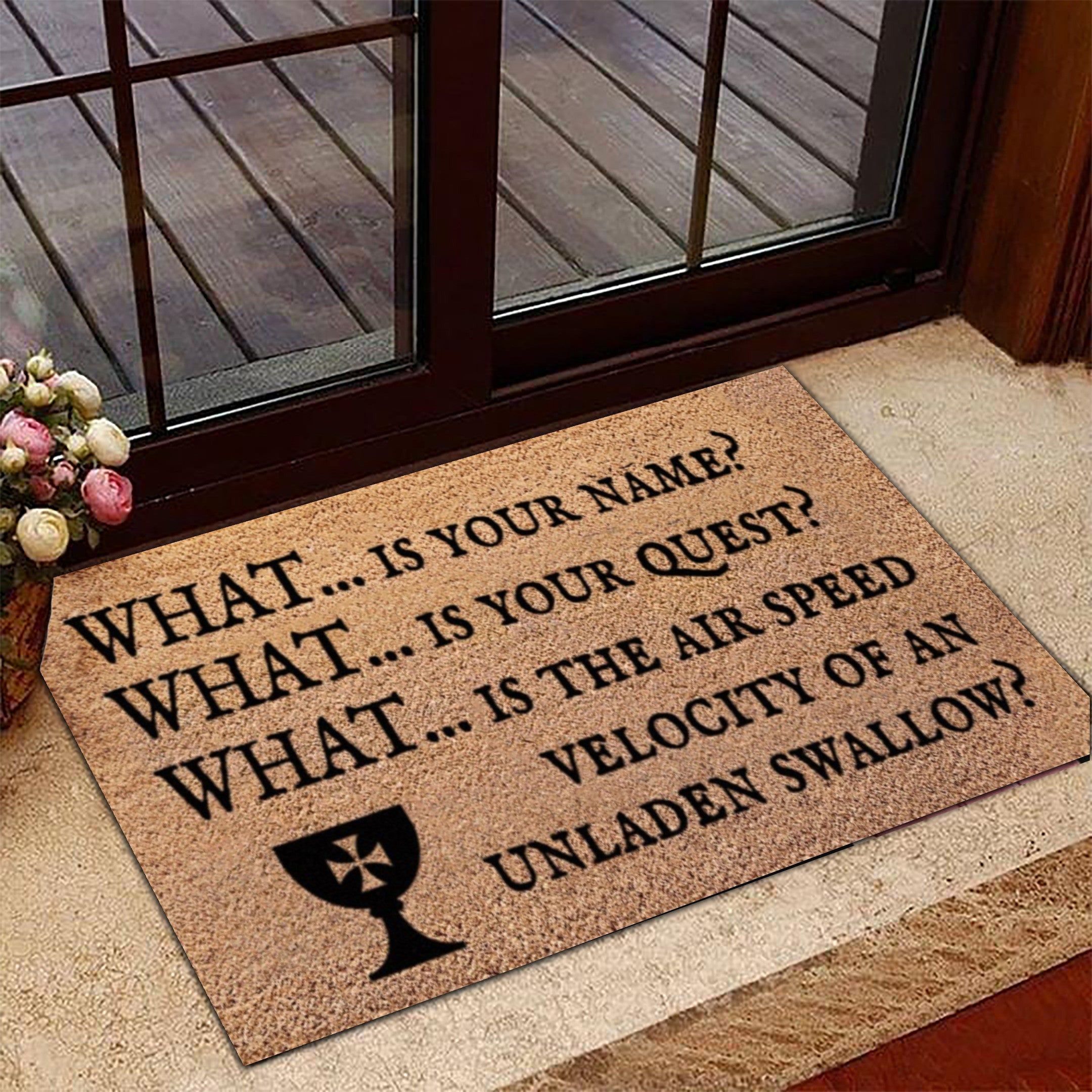 Monty Python Doormat Monty Python And The Holy Grail Doormat What Is Your Name What Is Your