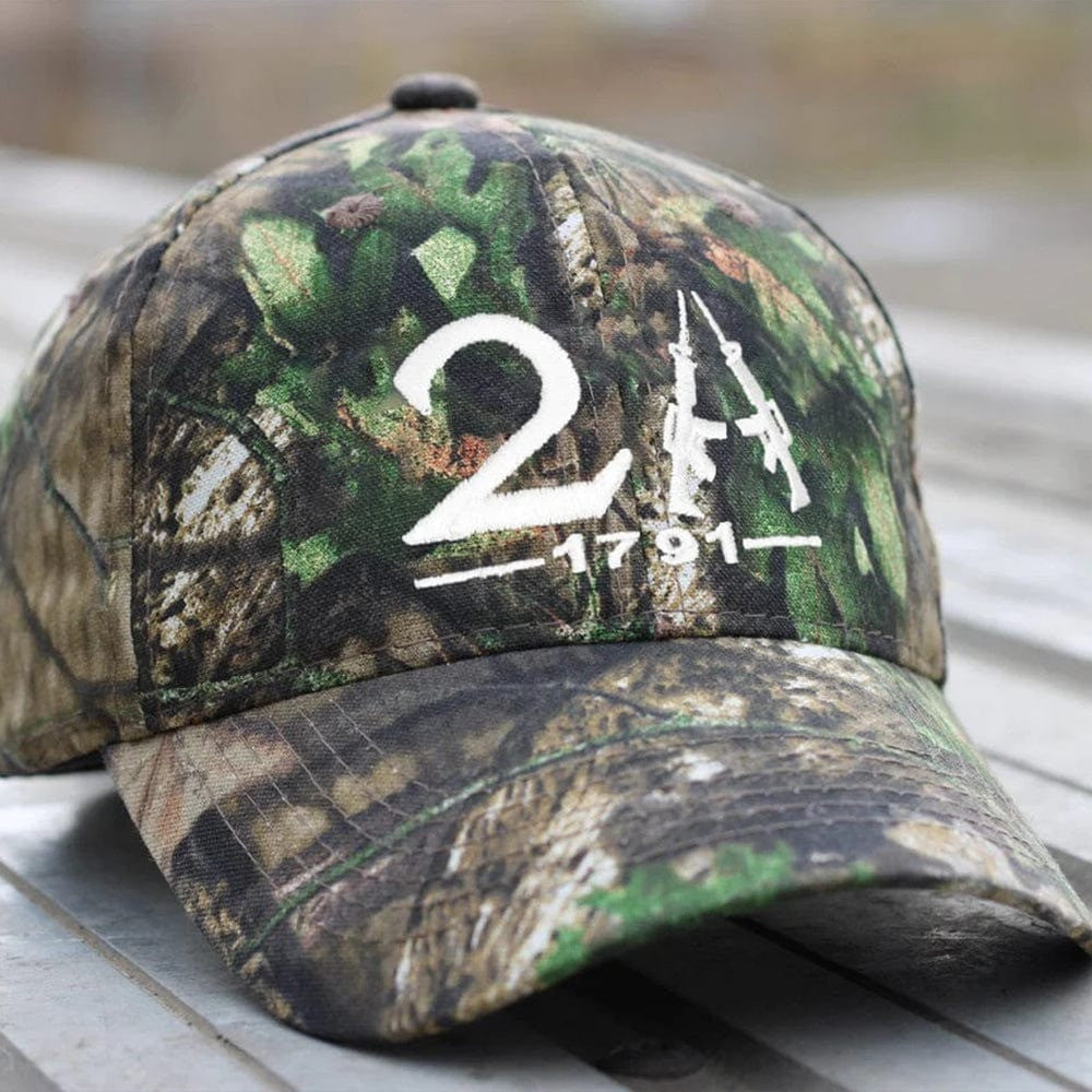 2A 1791 Second Amendment Embroidered Camo Hat Pro Gun Rights Hat Gifts For Gun Lovers