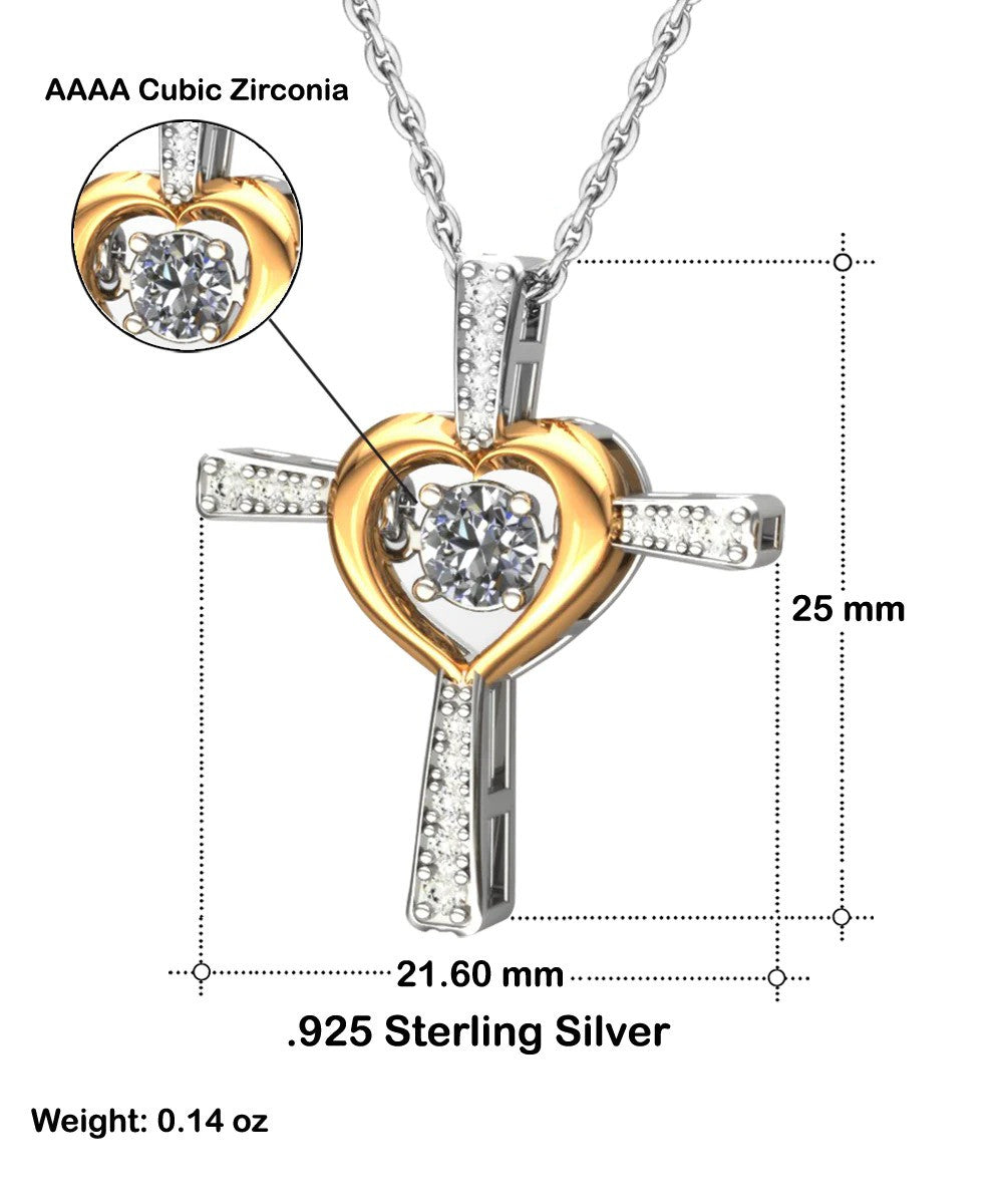 To My Mom Heart Cross Necklace Love Your Son Necklace Mothers Day Gifts From Son