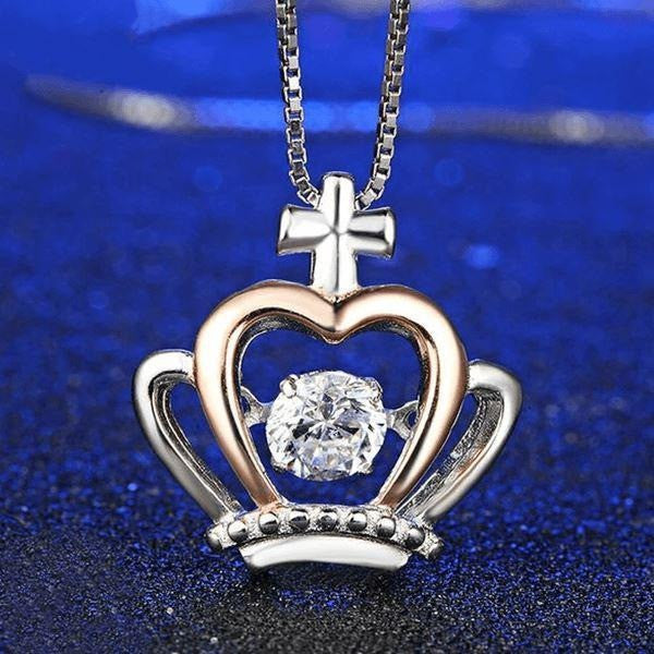 To My Badass Baby Mama Crown Pendant Necklace Mothers Day Jewelry Gift Ideas