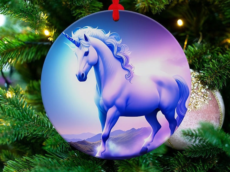 Unicorn Christmas Ornament Xmas Tree Decorations Gifts For Unicorn Lovers
