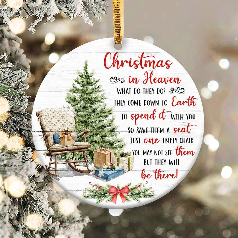 Christmas In Heaven Ornament Memorial Christmas Ornament Gifts For Family