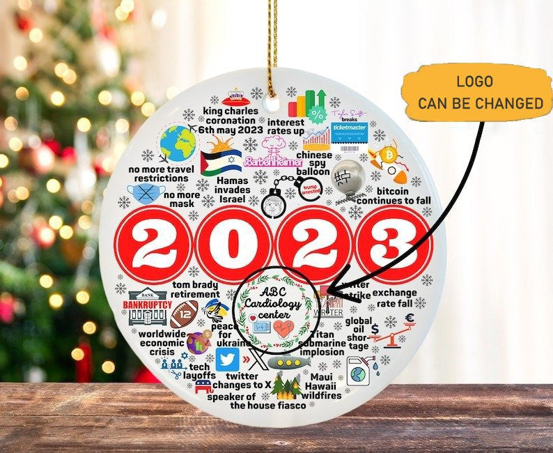 Personalized Christmas Ornament 2024 Year In Review Ornament Christmas Tree Decor