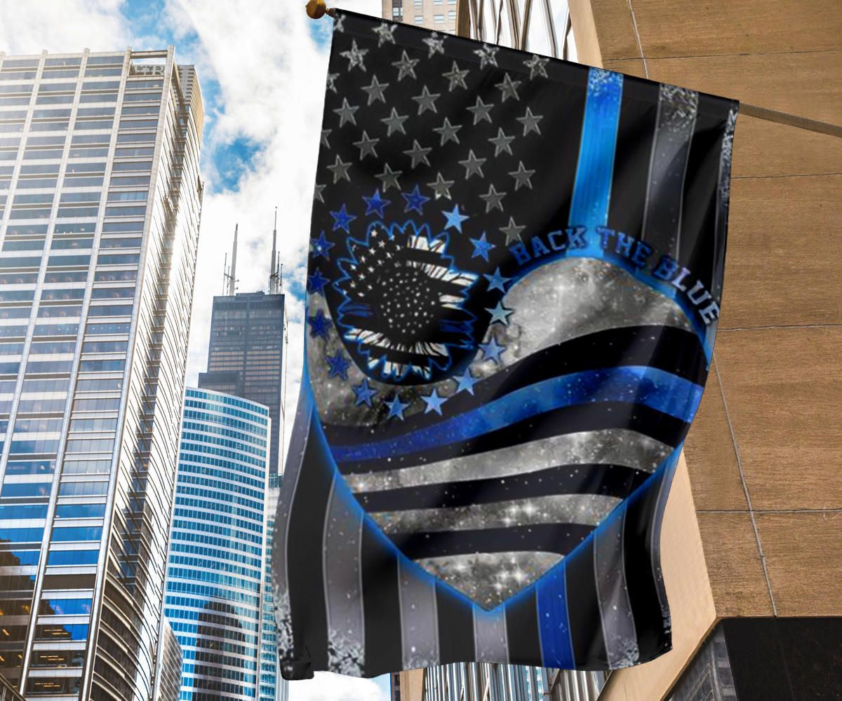 Thin Blue Line U.S Back The Blue Flag Blue Lives Matter Support Police Our Law Enforcement Flag