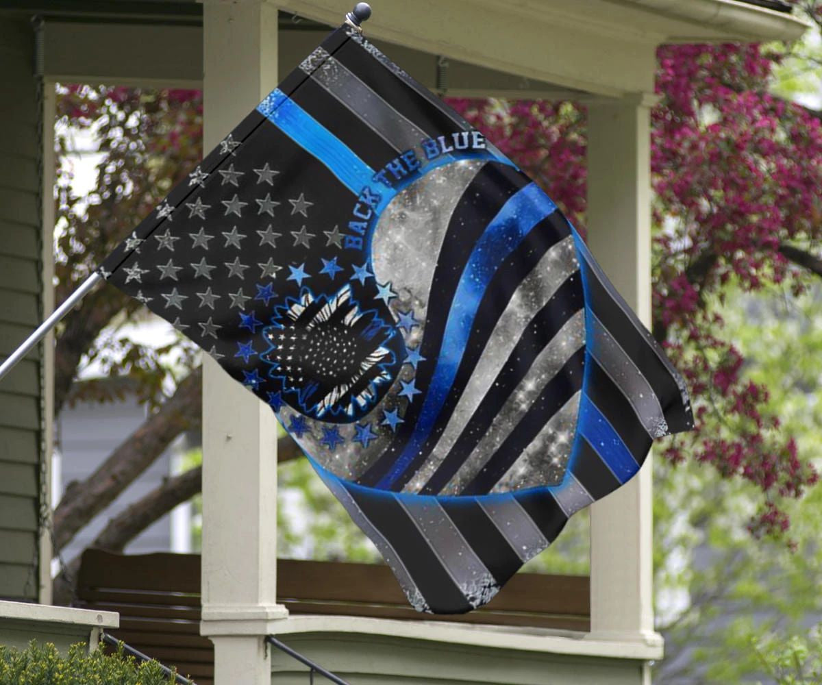 Thin Blue Line U.S Back The Blue Flag Blue Lives Matter Support Police Our Law Enforcement Flag