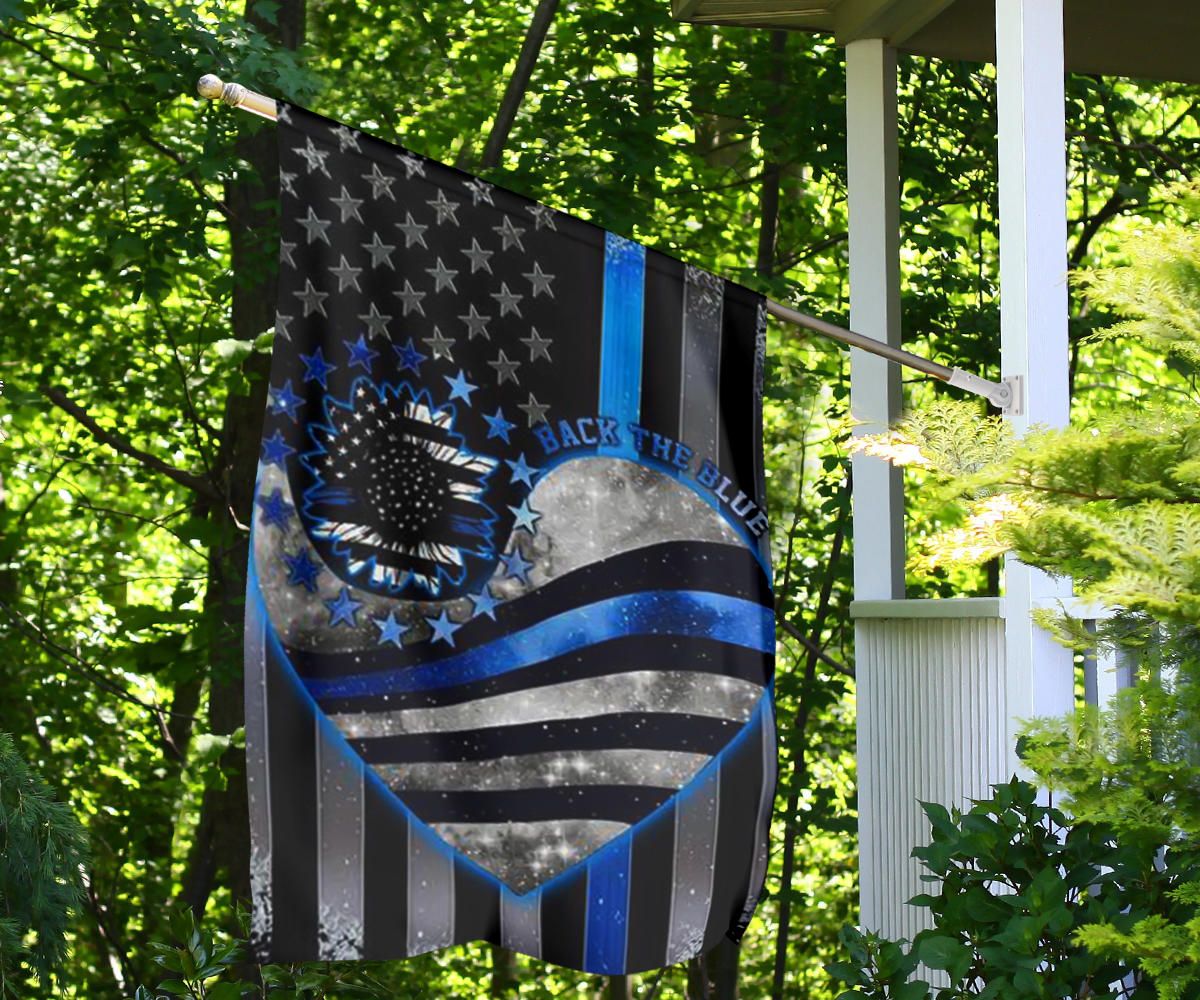 Thin Blue Line U.S Back The Blue Flag Blue Lives Matter Support Police Our Law Enforcement Flag