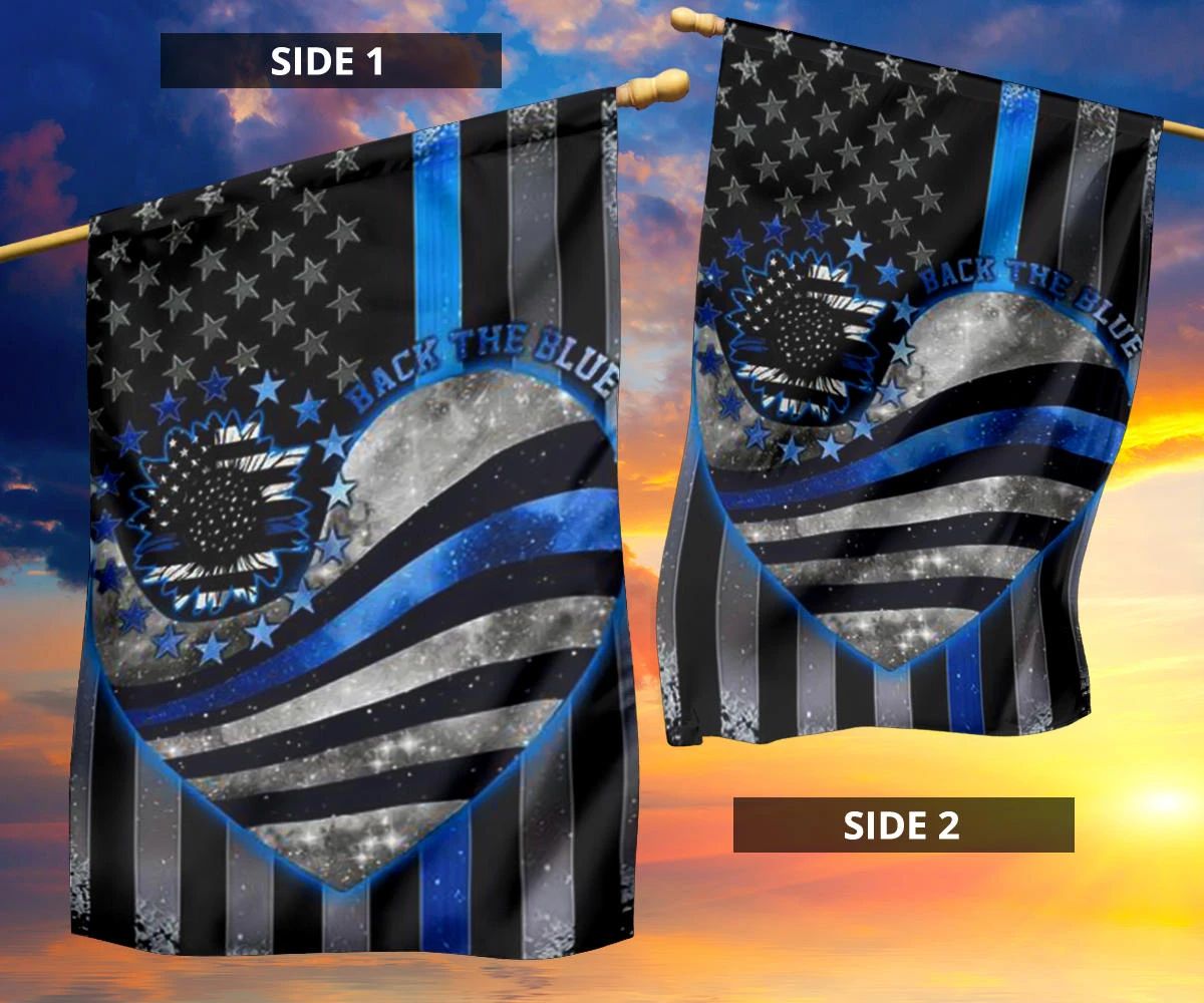 Thin Blue Line U.S Back The Blue Flag Blue Lives Matter Support Police Our Law Enforcement Flag