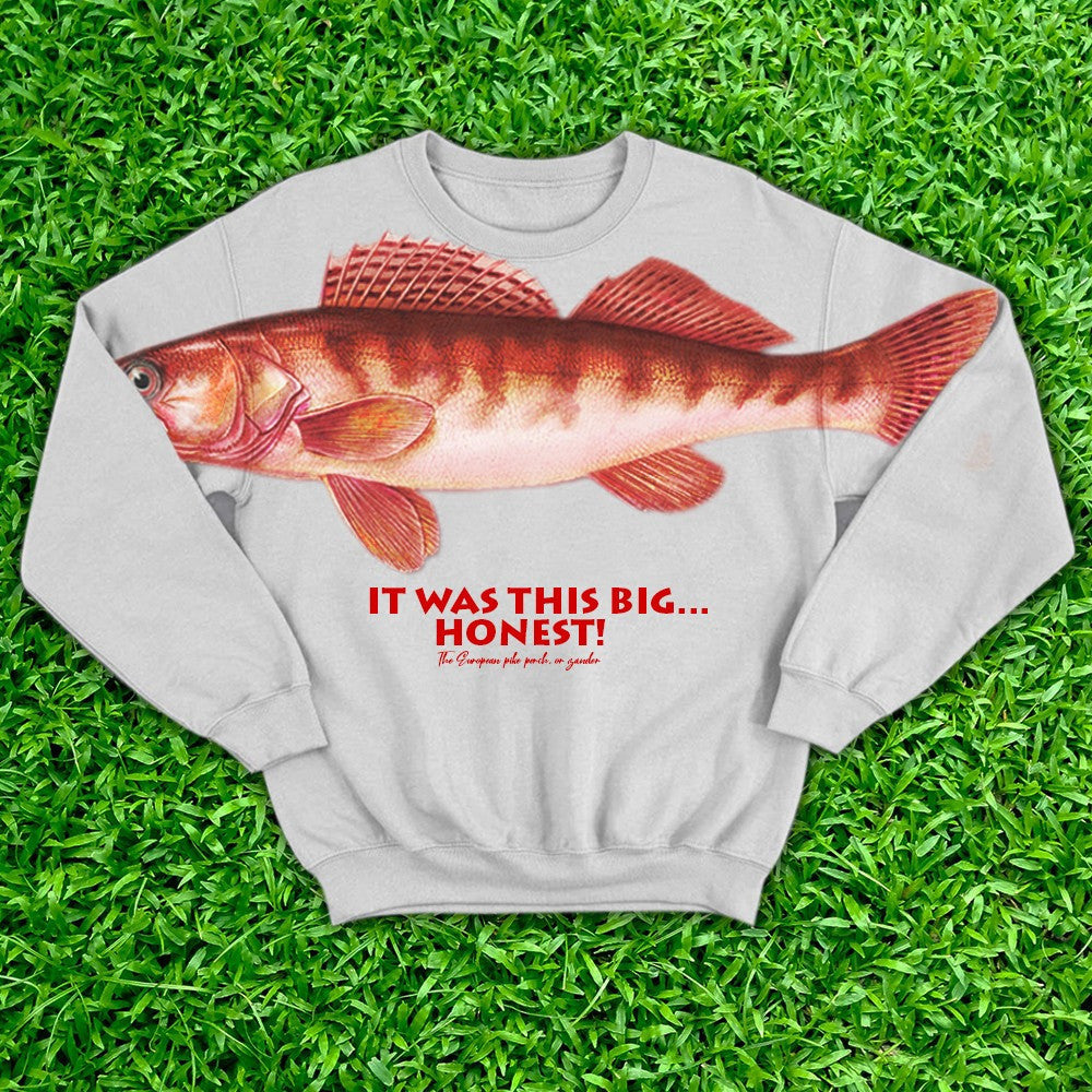 Ask Me How Big It Was Sweatshirt It Was This Big Fish Red Sweatshirt Honest Big Fish Sweatshirt