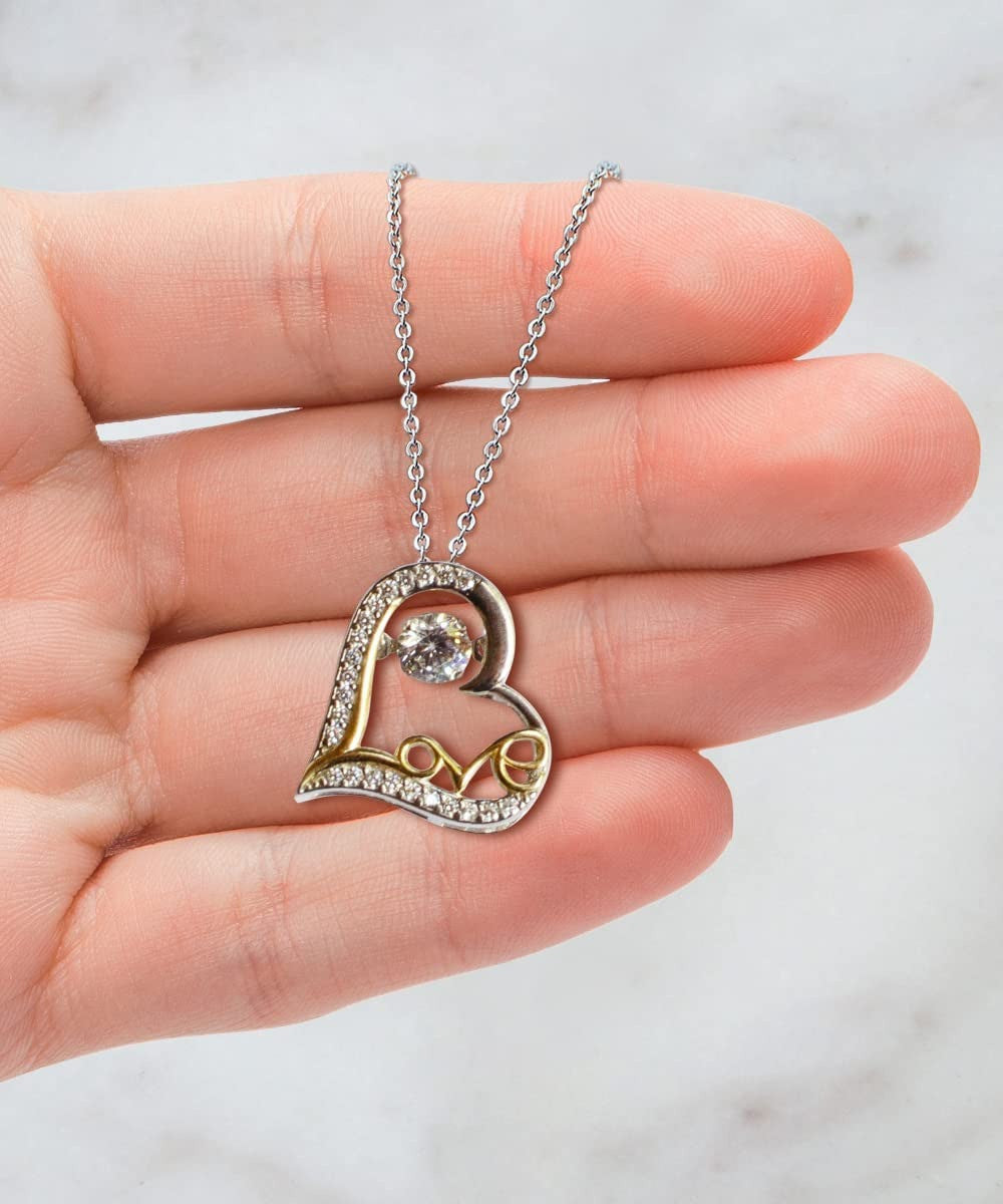 To My Golf Mom Heart Love Dancing Necklace First Mothers Day Jewelry Mom Gifts For Golf Lovers