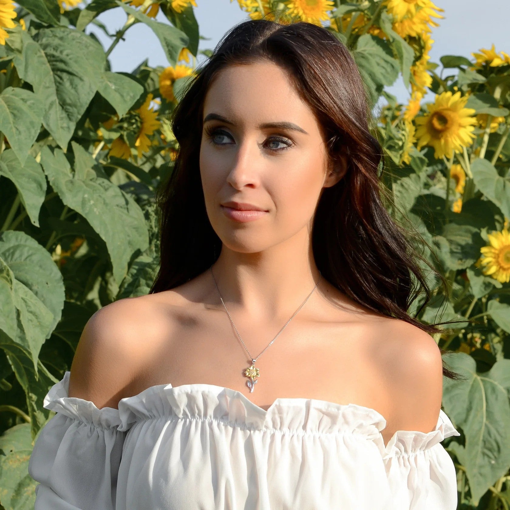 Unique Mothers Day Gifts To My Beautiful Mom Gold Sunflower Necklace I Love You The Most Necklace