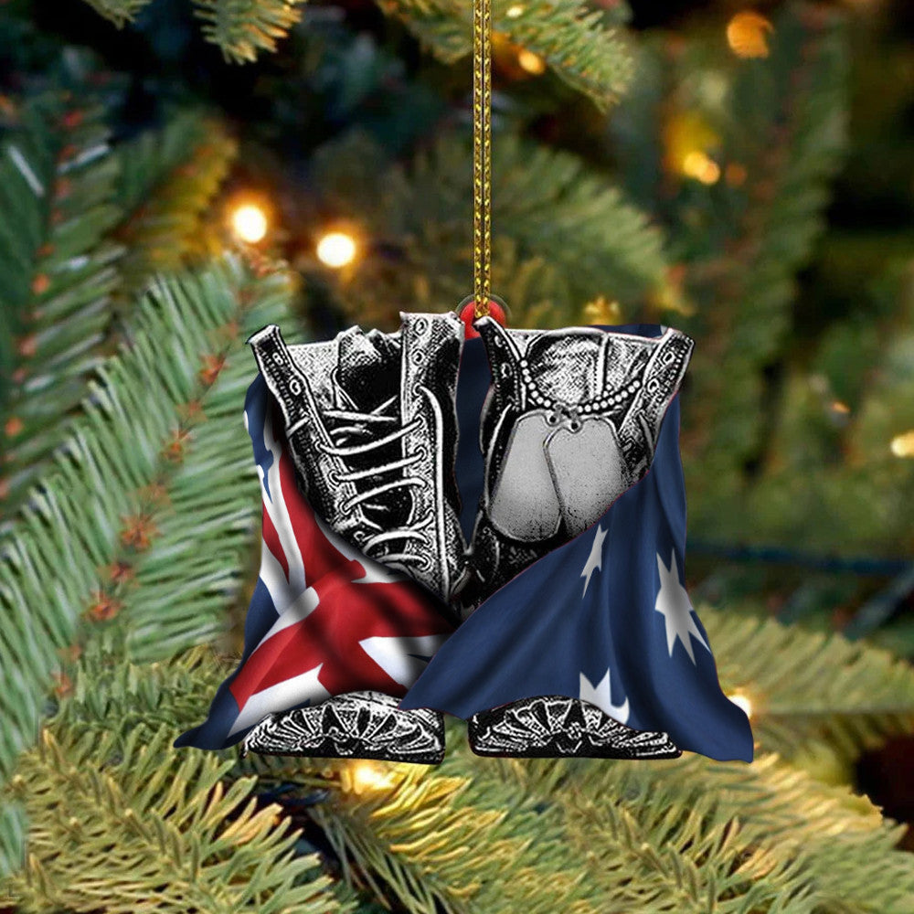 Australia Flag Boots Military Ornament Christmas Tree Decorations 2024 Gifts For Australian