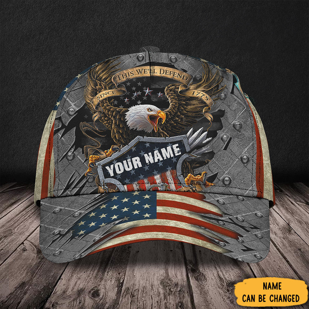Personalized Eagle Veteran Hat American Flag Best Christmas Gifts For Veterans