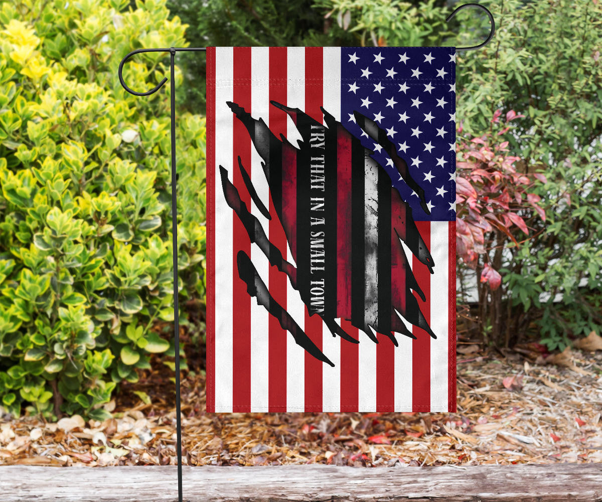 Try That In A Small Town Flag Inside American Flag Gun Supporters I Stand With Aldean
