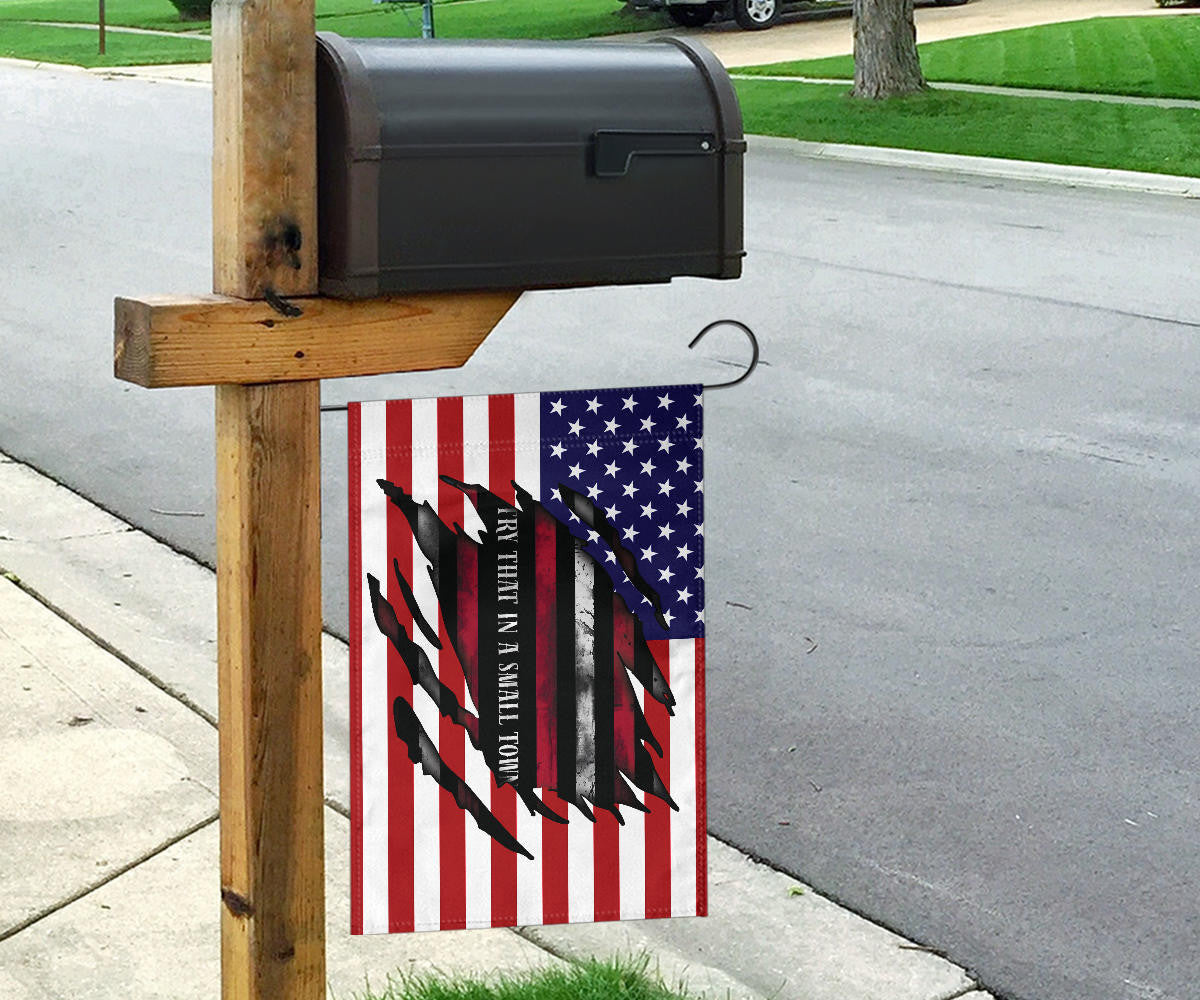 Try That In A Small Town Flag Inside American Flag Gun Supporters I Stand With Aldean