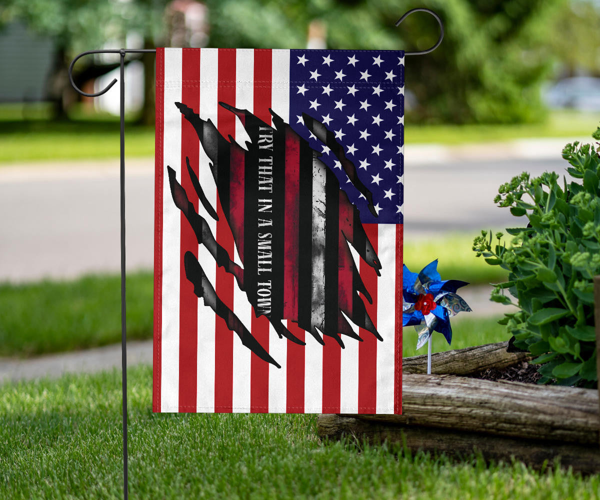 Try That In A Small Town Flag Inside American Flag Gun Supporters I Stand With Aldean