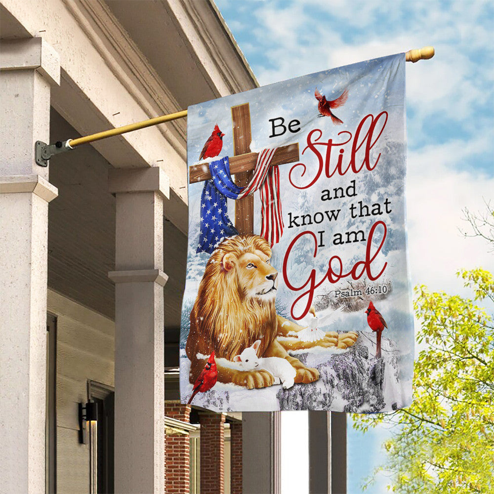 Lion Be Still And Know That I Am God Flag Christian Christmas Door Decorating Ideas
