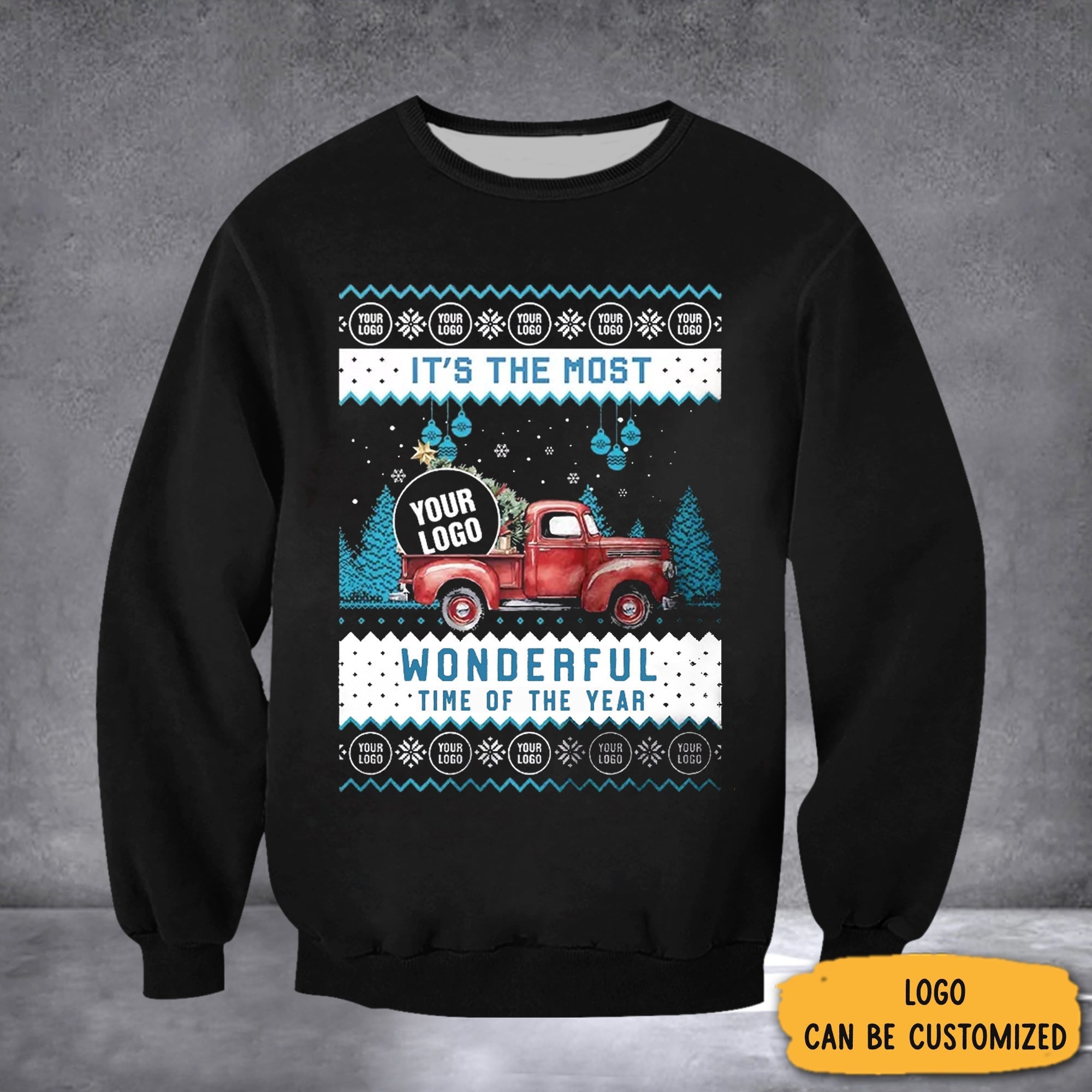 Personalized Logo It's The Most Wonderful Time Of The Year Sweatshirt Xmas Sweatshirts For Men