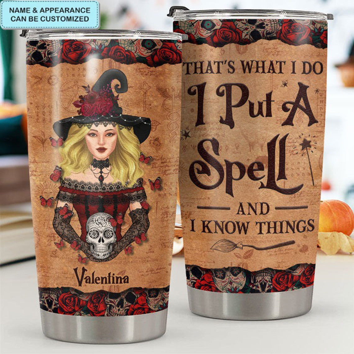 Personalized That's What I Do I Put A Spell Tumbler Witch Tumbler Halloween Teacher Gifts