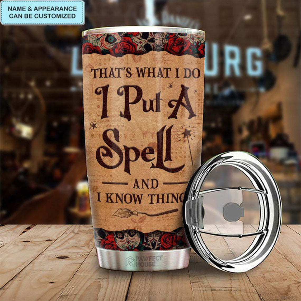 Personalized That's What I Do I Put A Spell Tumbler Witch Tumbler Halloween Teacher Gifts